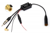 AMPLIFIED AM/FM TO DAB ANTENNA ADAPTER SPLITTER