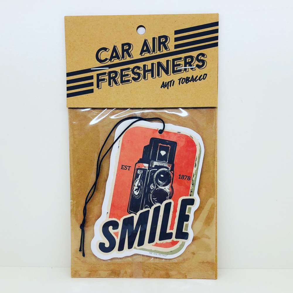 CLASSIC CAR AIR FRESHENER MUSIC MAKES ME SMILE