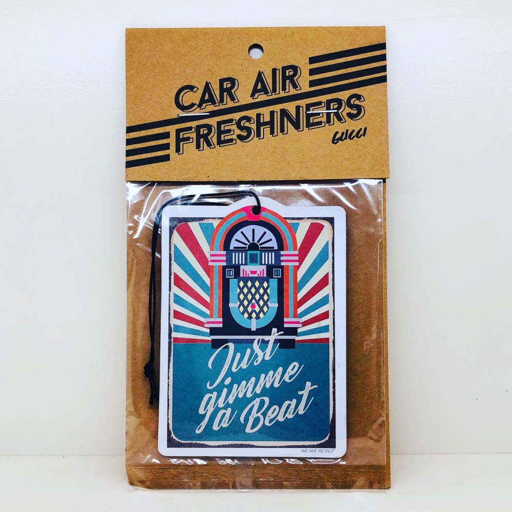 CLASSIC CAR AIR FRESHENER JUST GIMME A BEAT