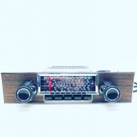 SILVER-SERIES AM/FM RADIO ASSEMBLY : HK/HT/HG HOLDEN (BLACK WOOD)