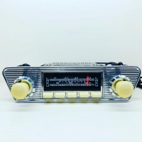 SILVER-SERIES AM/FM RADIO ASSEMBLY : 1955-74 KARMANN GHIA TYPE-14 / 1961-69 KARMANN GHIA TYPE-34