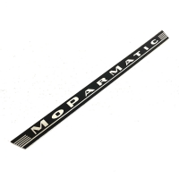 CAR RADIO BRANDING PLATE : MOPARMATIC (CHRYSLER ROYAL AP1/AP2/AP3)