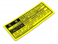 RADIATOR CAUTION DECAL