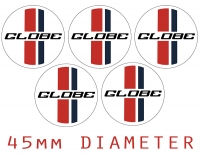 GLOBE WHEEL CENTER CAP DECAL (45MM)