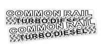 COMMONRAIL TURBO DIESEL DOOR DECAL SET : NISSAN PATROL (GU)