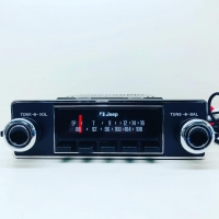 SILVER-SERIES AM/FM RADIO ASSEMBLY : AMC JEEP CJ7/CJ10 (1974-85)