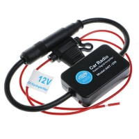 CAR RADIO ANTENNA AM/FM SIGNAL AMPLIFIER BOOSTER