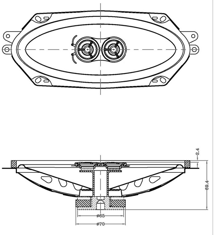 R-612 SPEAKER DIMENSIONS