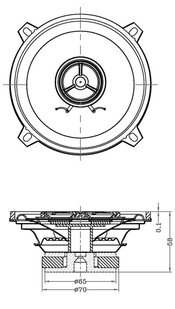 R-612 SPEAKER DIMENSIONS